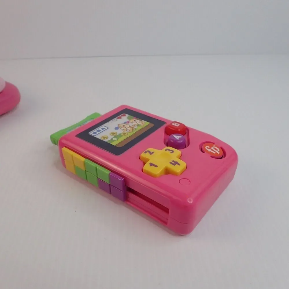 LeapFrog 2 in 1 LeapTop Touch & Laugh & Learn Pink LIL' GAMER Lot of 2 Toys